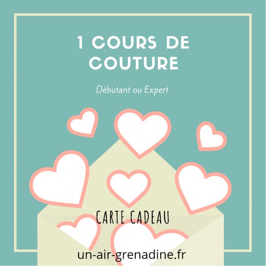 BON CADEAU  cours de couture adulte