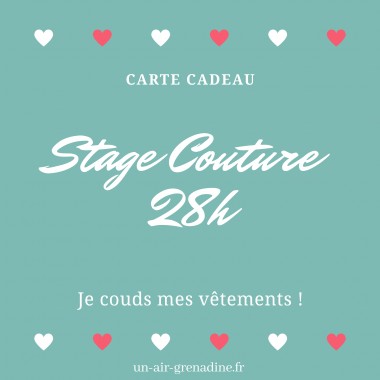 BON CADEAU Stage cours de couture adulte